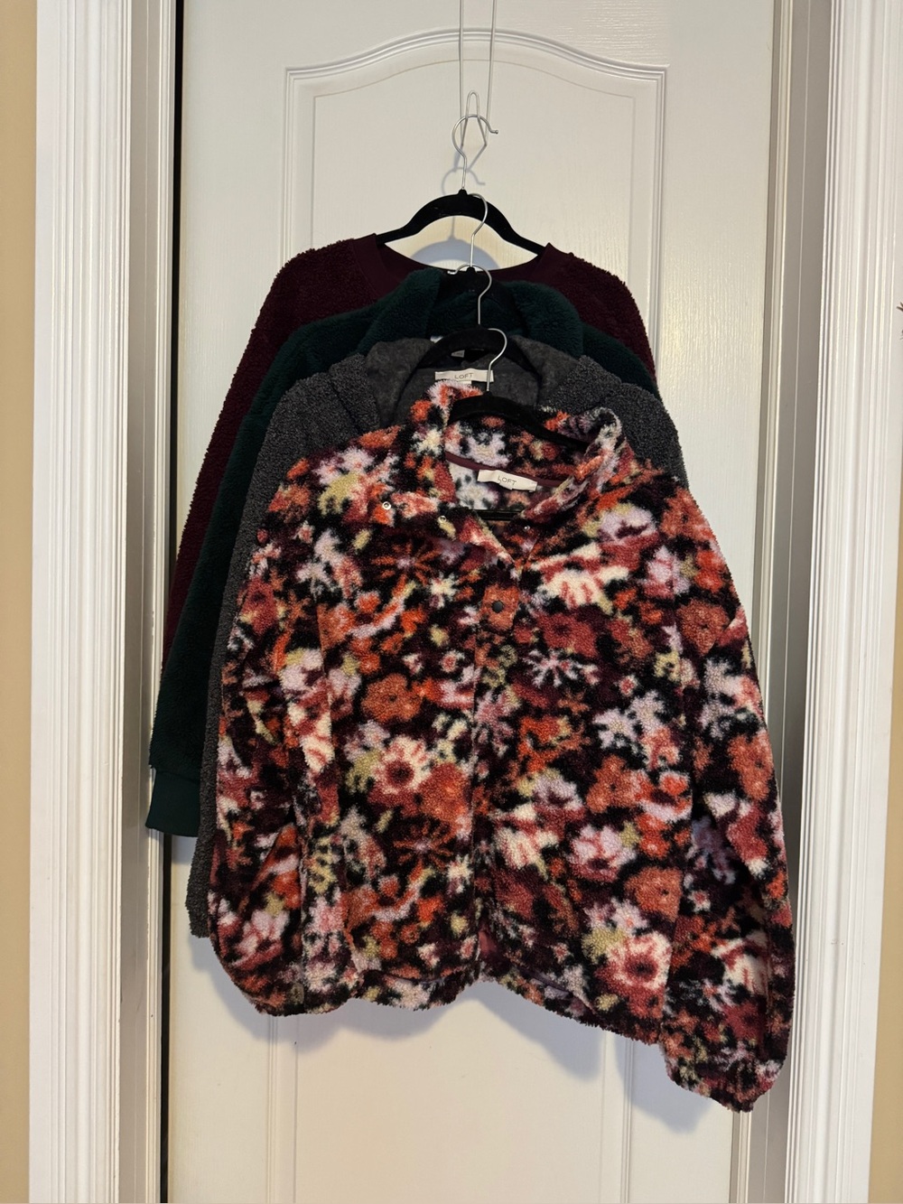 Loft Bundle. 4 Sherpa/Fleece Pullovers